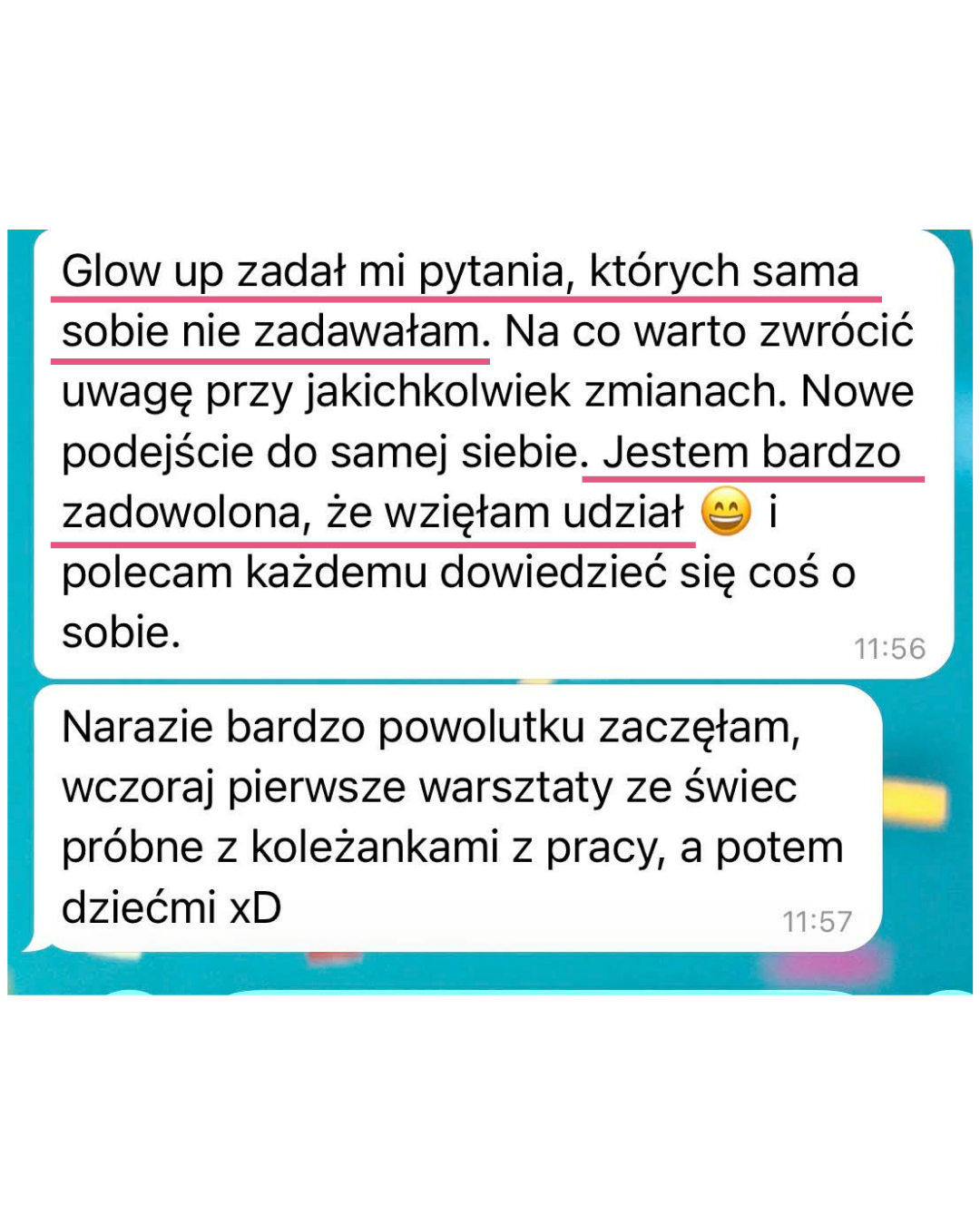 Opinia uczestniczki Paulina